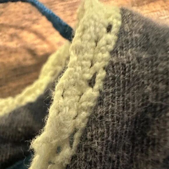 Free People Wish You Were Here Raglan Floral Tee in Blue Teal Women's XS - Picture 9 of 11